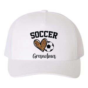 Soccer Grandma Leopard Heart Funny Mothers Day Yupoong Adult 5-Panel Trucker Hat