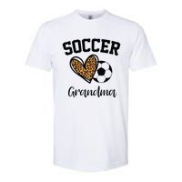 Soccer Grandma Leopard Heart Funny Mothers Day Softstyle CVC T-Shirt