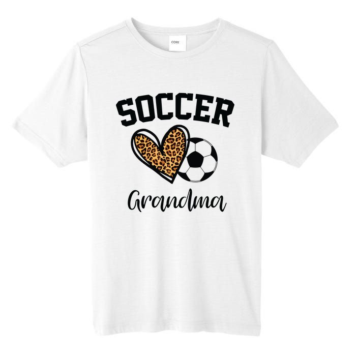 Soccer Grandma Leopard Heart Funny Mothers Day Tall Fusion ChromaSoft Performance T-Shirt