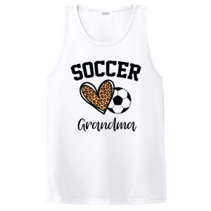 Soccer Grandma Leopard Heart Funny Mothers Day PosiCharge Competitor Tank