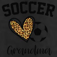 Soccer Grandma Leopard Heart Funny Mothers Day Adult Drive Performance Visor