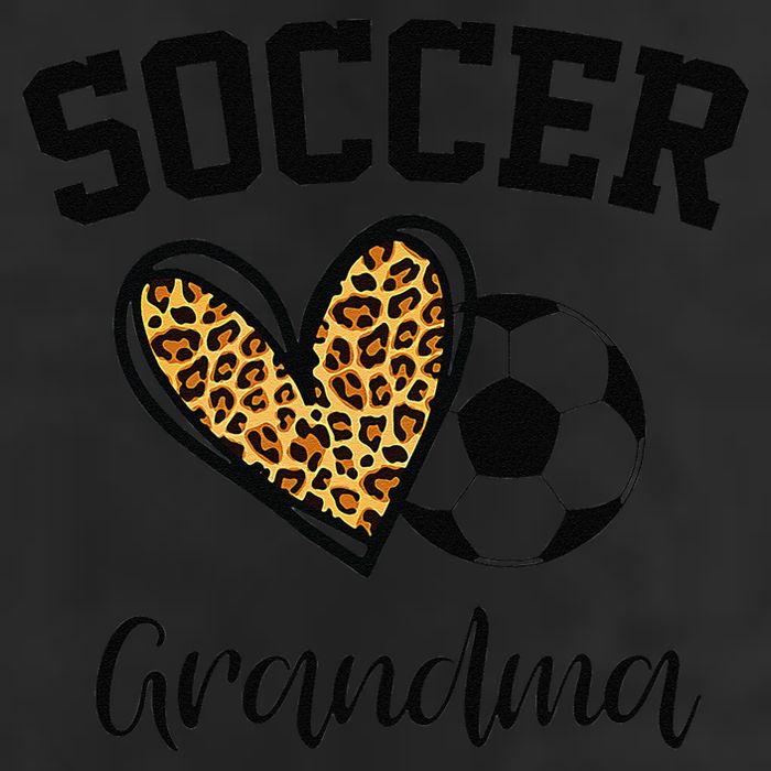 Soccer Grandma Leopard Heart Funny Mothers Day Adult Drive Performance Visor
