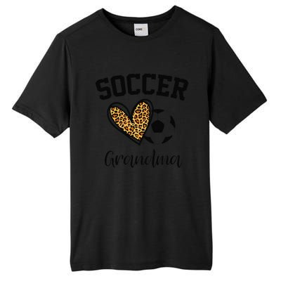 Soccer Grandma Leopard Heart Funny Mothers Day Tall Fusion ChromaSoft Performance T-Shirt