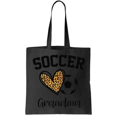 Soccer Grandma Leopard Heart Funny Mothers Day Bag