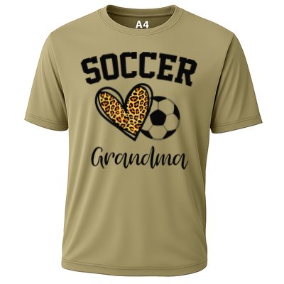 Soccer Grandma Leopard Heart Funny Mothers Day Performance Shirt
