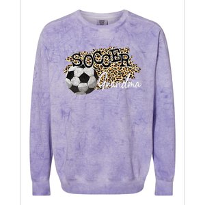 Soccer Grandma Leopard Soccer Grandma Colorblast Crewneck Sweatshirt