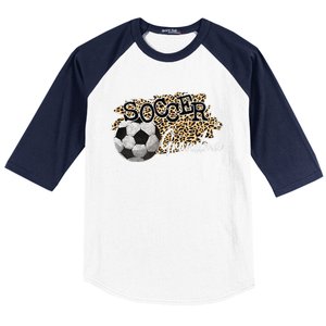 Soccer Grandma Leopard Soccer Grandma Baseball Sleeve Shirt