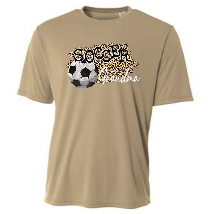 Soccer Grandma Leopard Soccer Grandma Cooling Performance Crew T-Shirt