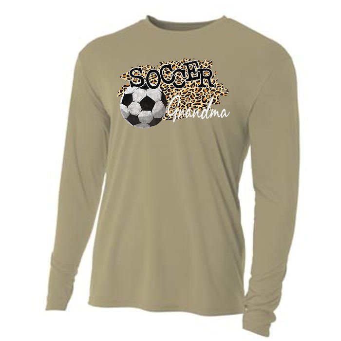 Soccer Grandma Leopard Soccer Grandma Cooling Performance Long Sleeve Crew