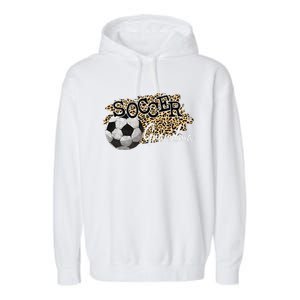 Soccer Grandma Leopard Soccer Grandma Garment-Dyed Fleece Hoodie