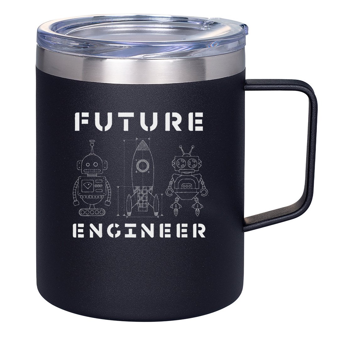 Stem Gift Love Math Physics Boys Girls Kids Future Engineer 12oz Stainless Steel Coffee Mug