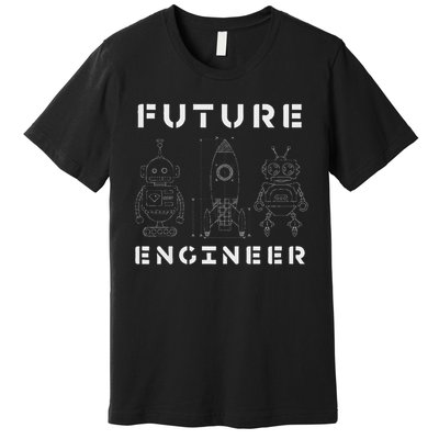 Stem Gift Love Math Physics Boys Girls Kids Future Engineer Premium T-Shirt