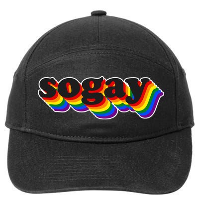 So Gay LGBT Pride Retro 7-Panel Snapback Hat