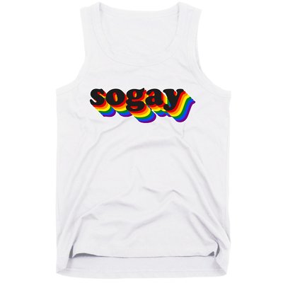 So Gay LGBT Pride Retro Tank Top