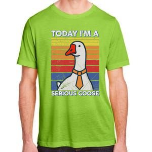 Serious Goose Lover Funny Goose Design Adult ChromaSoft Performance T-Shirt