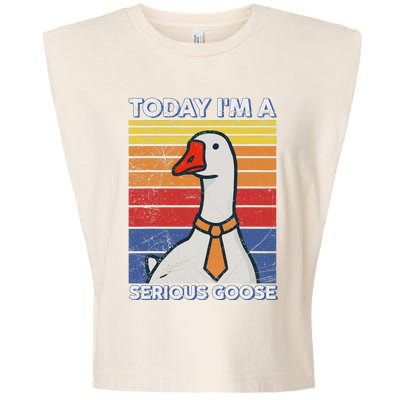 Serious Goose Lover Funny Goose Design Garment-Dyed Women's Muscle Tee