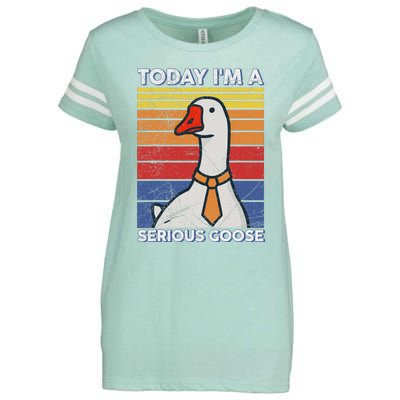 Serious Goose Lover Funny Goose Design Enza Ladies Jersey Football T-Shirt