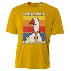 Serious Goose Lover Funny Goose Design Cooling Performance Crew T-Shirt