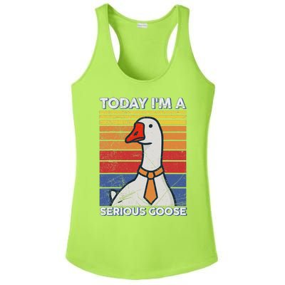 Serious Goose Lover Funny Goose Design Ladies PosiCharge Competitor Racerback Tank