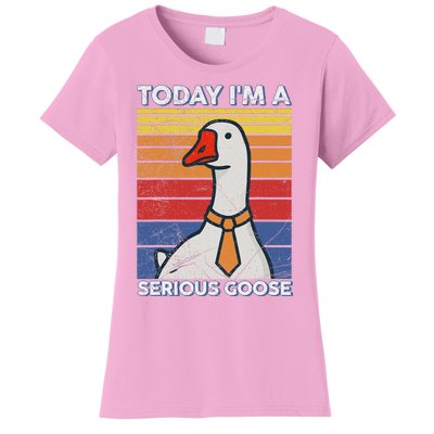 Serious Goose Lover Funny Goose Design Women's T-Shirt