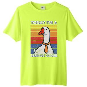 Serious Goose Lover Funny Goose Design Tall Fusion ChromaSoft Performance T-Shirt