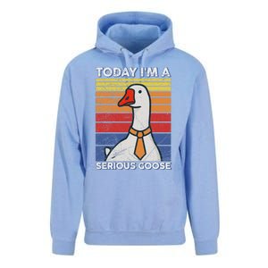 Serious Goose Lover Funny Goose Design Unisex Surf Hoodie