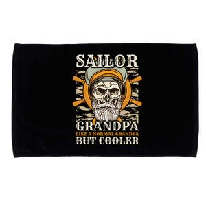 Sailor Grandpa Like A Normal Grandpa But Cooler Gift Microfiber Hand Towel