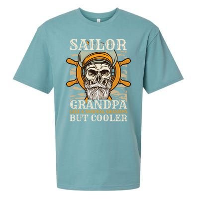 Sailor Grandpa Like A Normal Grandpa But Cooler Gift Sueded Cloud Jersey T-Shirt