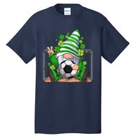 Soccer Gnome Lucky Shamrock Irish St Patrick's Day Tall T-Shirt