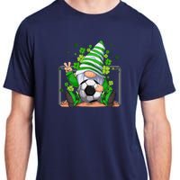 Soccer Gnome Lucky Shamrock Irish St Patrick's Day Adult ChromaSoft Performance T-Shirt