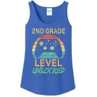 Second Grade Level Unlocked Gamer 1st Day Of School Ladies Essential Tank