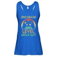 Second Grade Level Unlocked Gamer 1st Day Of School Ladies Essential Flowy Tank