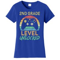 Second Grade Level Unlocked Gamer 1st Day Of School Women's T-Shirt