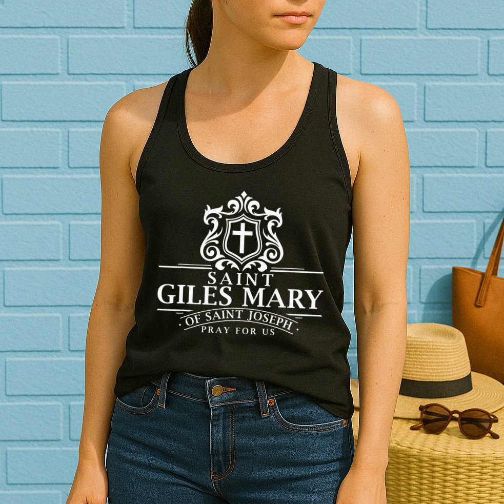 Saint Giles Mary of St Joseph Catholic Patron Job Search Womens Tank Top