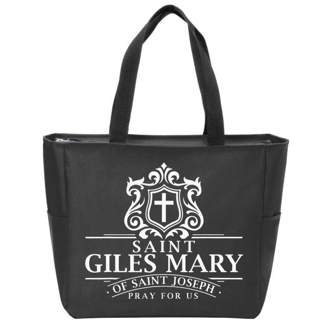 Saint Giles Mary of St Joseph Catholic Patron Job Search Zip Tote Bag