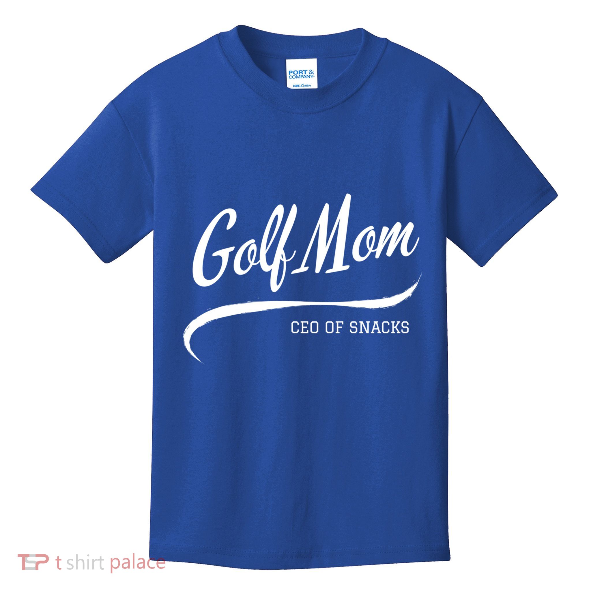 ’S Golf Mom Proud Golf Mama Game Day Snack Mom Gift Kids T-Shirt