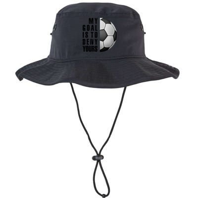 Soccer Goalie My Goal Is To Deny Yours Awesome Soccer Bucket Hat