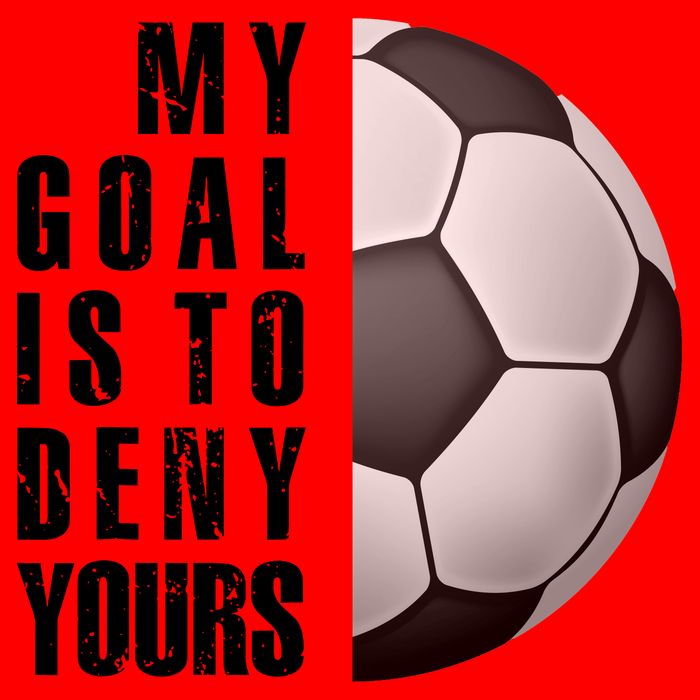 Soccer Goalie My Goal Is To Deny Yours Awesome Soccer Flat Bill Trucker Hat