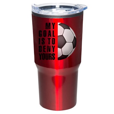 Soccer Goalie My Goal Is To Deny Yours Awesome Soccer Tumbler