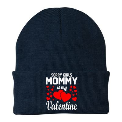 Sorry Girl Mommy Is My Valentine Gifts Idea Knit Cap Winter Beanie