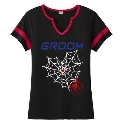 Spider Grooms Man Ladies Halftime Notch Neck Tee