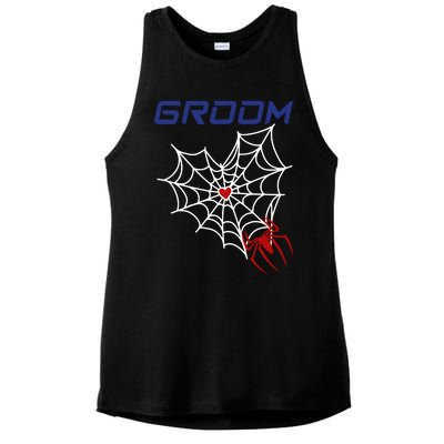 Spider Grooms Man Ladies PosiCharge Tri-Blend Wicking Tank