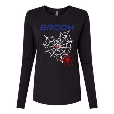 Spider Grooms Man Womens Cotton Relaxed Long Sleeve T-Shirt