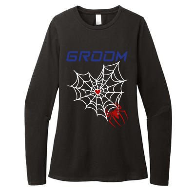 Spider Grooms Man Womens CVC Long Sleeve Shirt