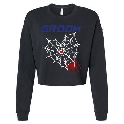 Spider Grooms Man Cropped Pullover Crew