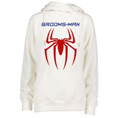 Spider Grooms Man Womens Funnel Neck Pullover Hood