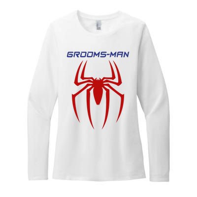 Spider Grooms Man Womens CVC Long Sleeve Shirt