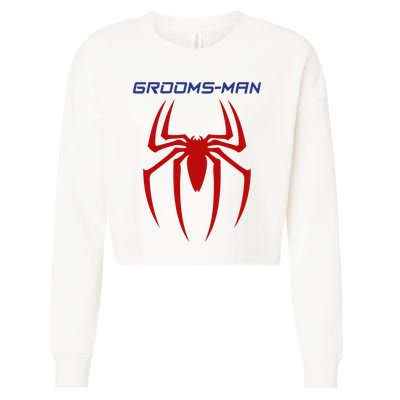 Spider Grooms Man Cropped Pullover Crew