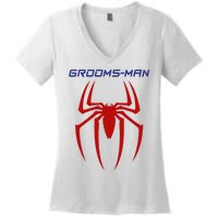 Spider Grooms Man Women's V-Neck T-Shirt