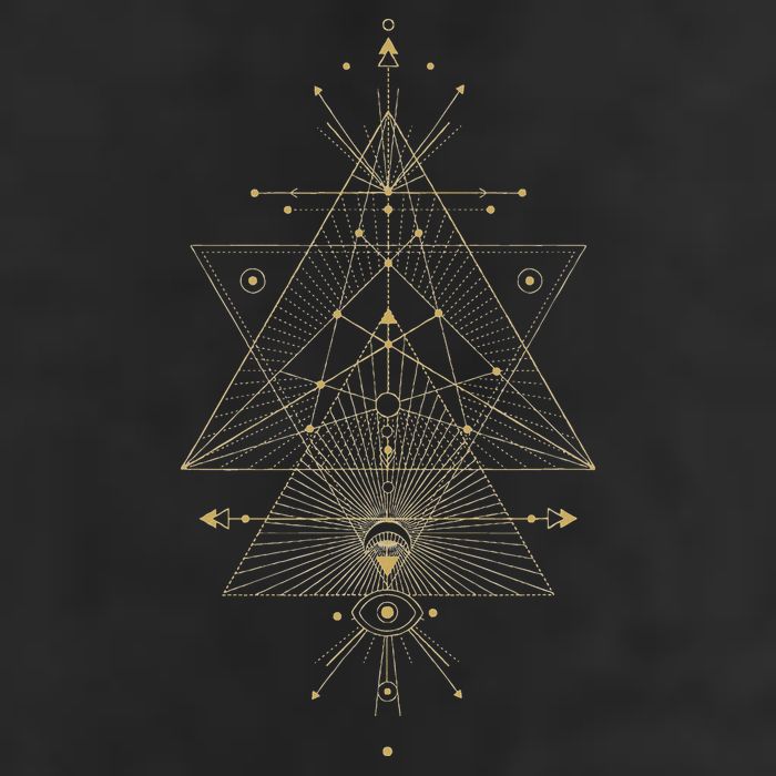 Sacred Geometry Mystical Symbol Cool Comfort Performance Bucket Hat